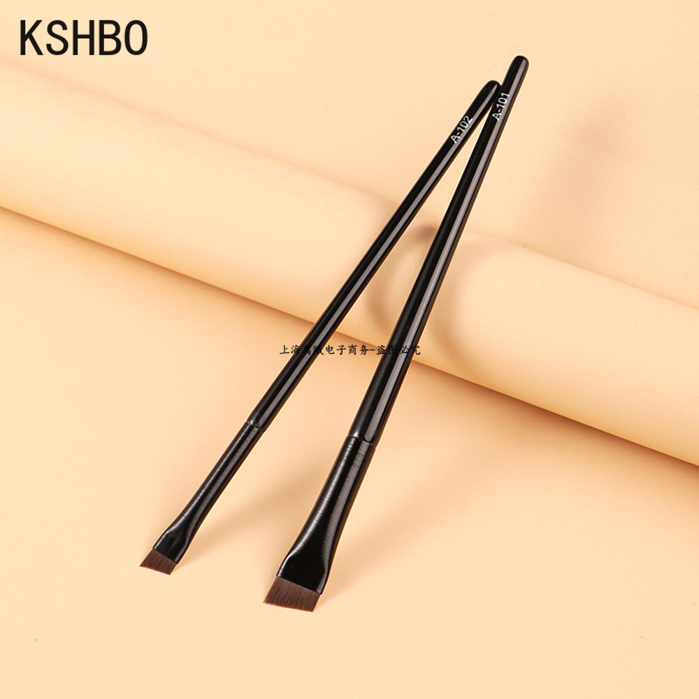 Eyebrow & Eyeliner Brush Set, Portable Angled Brow Contour Brush Makeup Cosmetic Tools for Women