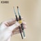Eyebrow & Eyeliner Brush Set, Portable Angled Brow Contour Brush Makeup Cosmetic Tools for Women
