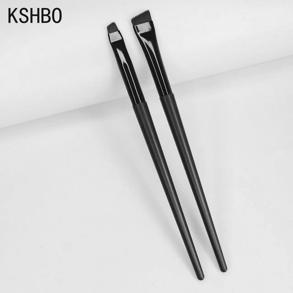 Eyebrow & Eyeliner Brush Set, Portable Angled Brow Contour Brush Makeup Cosmetic Tools for Women