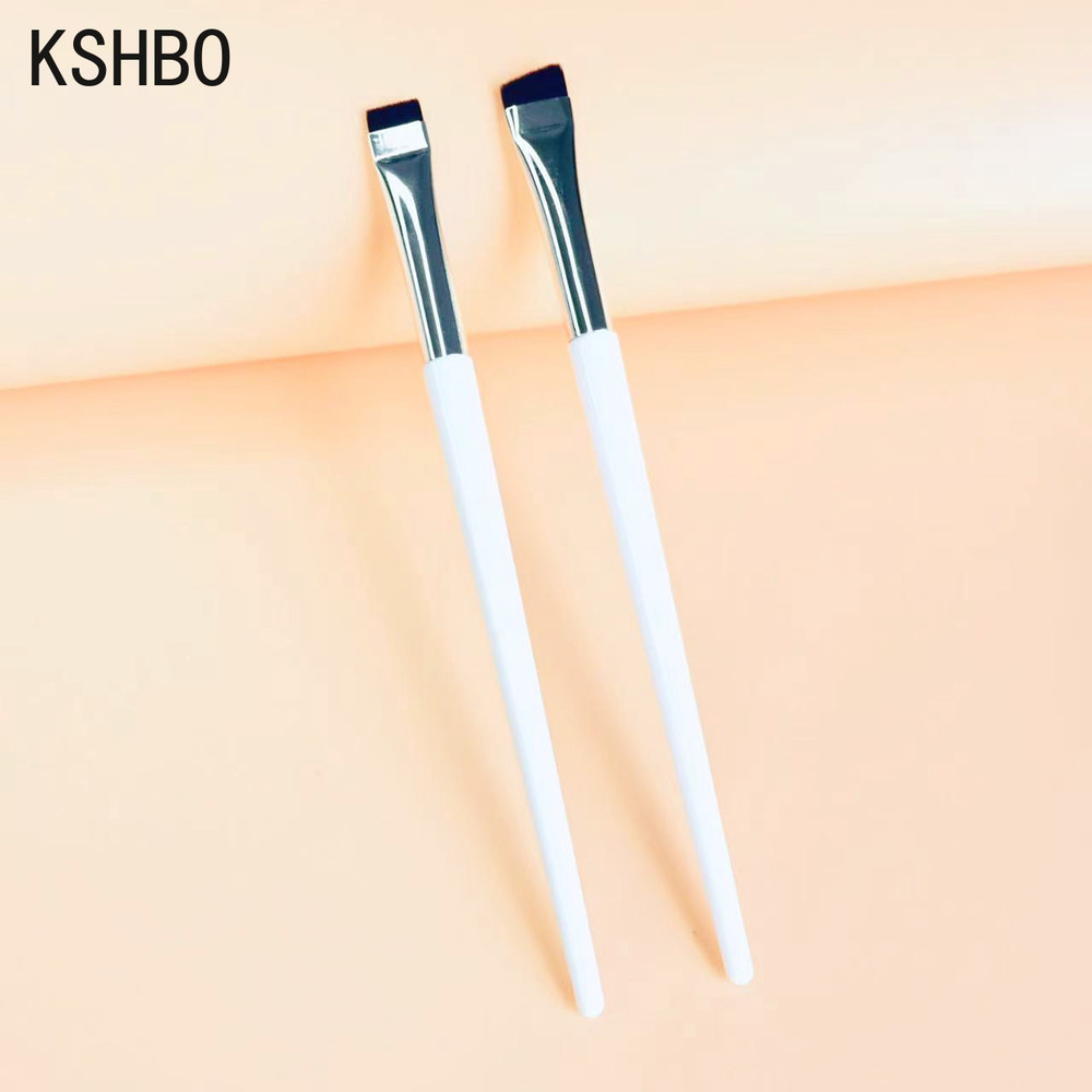 Eyebrow & Eyeliner Brush Set, Portable Angled Brow Contour Brush Makeup Cosmetic Tools for Women