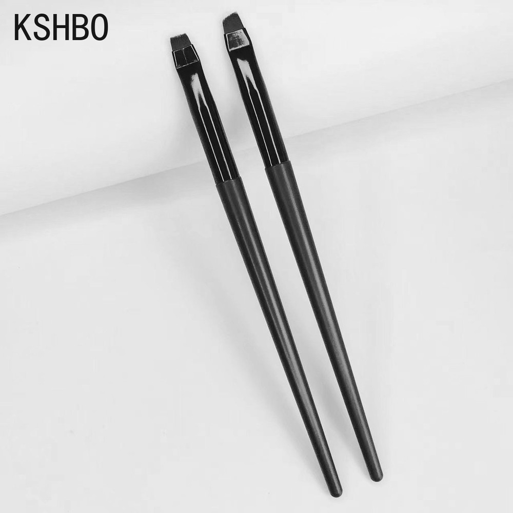 Eyebrow & Eyeliner Brush Set, Portable Angled Brow Contour Brush Makeup Cosmetic Tools for Women