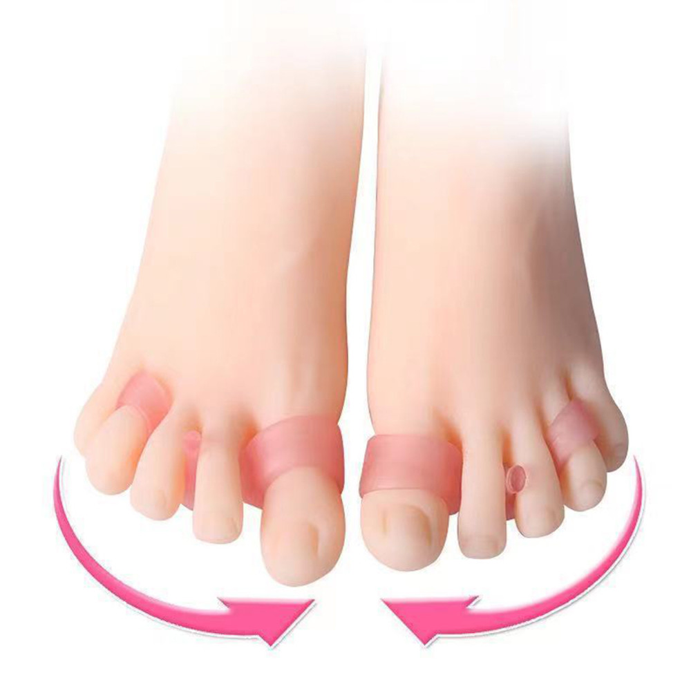 XO Type Leg Separator Toe Separator Foot Stretch Toe Ring for Thumb Separation & Outward Rotation Correction