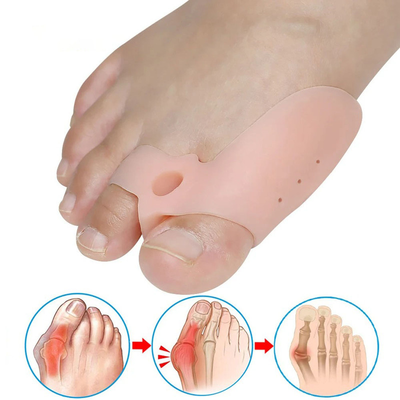 Pexmen Soft Bunion Corrector Toe Separators & Spacers for Bunion Relief Cushion Protector with Gel Shield Foot Care