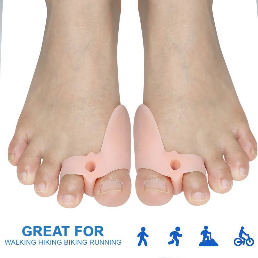 Pexmen Soft Bunion Corrector Toe Separators & Spacers for Bunion Relief Cushion Protector with Gel Shield Foot Care