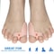 Pexmen Soft Bunion Corrector Toe Separators & Spacers for Bunion Relief Cushion Protector with Gel Shield Foot Care