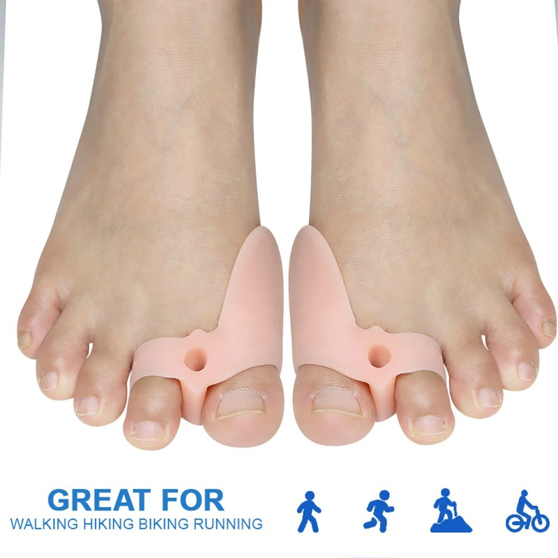 Pexmen Soft Bunion Corrector Toe Separators & Spacers for Bunion Relief Cushion Protector with Gel Shield Foot Care