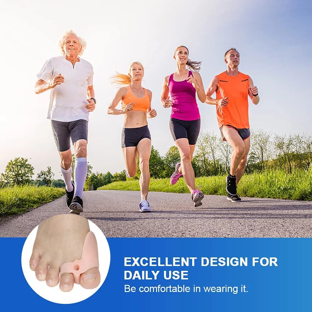 Pexmen Soft Bunion Corrector Toe Separators & Spacers for Bunion Relief Cushion Protector with Gel Shield Foot Care