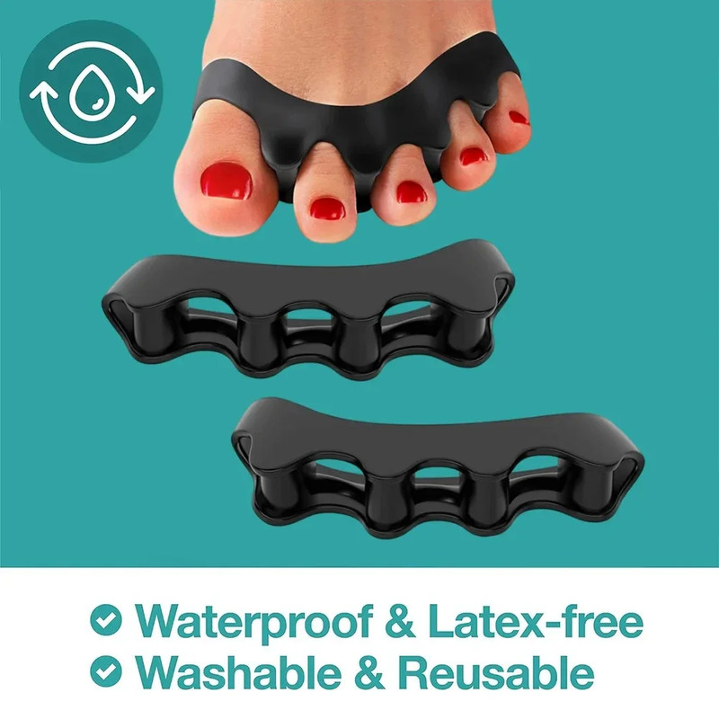 Silicone Toe Separator Bunion Corrector Soft Hammer Toe Straightener  Toe Alignment Foot Care Tool  0
