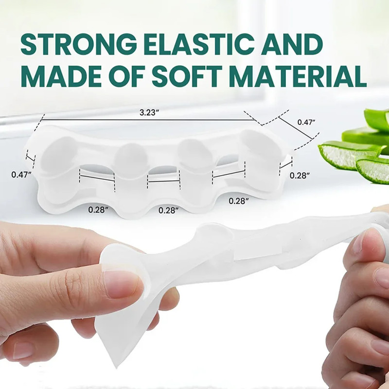 Silicone Toe Separator Bunion Corrector Soft Hammer Toe Straightener  Toe Alignment Foot Care Tool  3