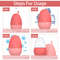 Facial Massager Ice Roller Skin Care Tool Ice Face Roller  Stainless Steel Gua Sha Tool Beauty Set  3