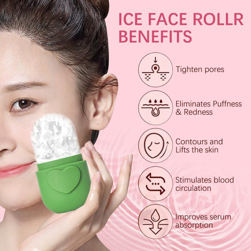 Silicone Ice Roller For Face Lifting  Contouring Facial Massage Cube Roller Eye Massager Beauty Ski 1