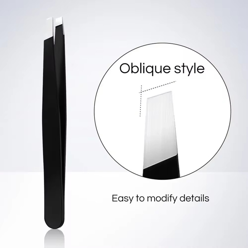 Professional Stainless Steel Eyebrow Tweezers for Women & Men, Precision Hair Removal, Eyebrow Shaping & Comfortable