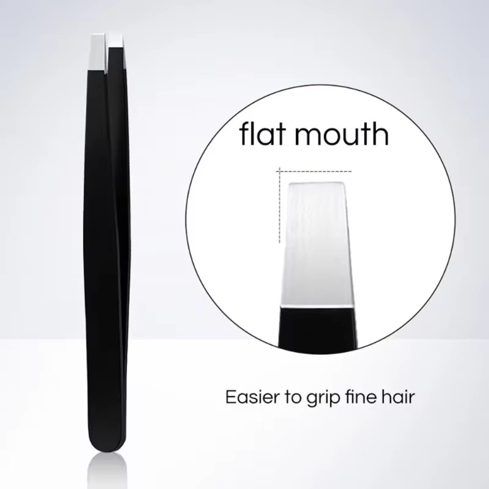 Professional Stainless Steel Eyebrow Tweezers for Women & Men, Precision Hair Removal, Eyebrow Shaping & Comfortable