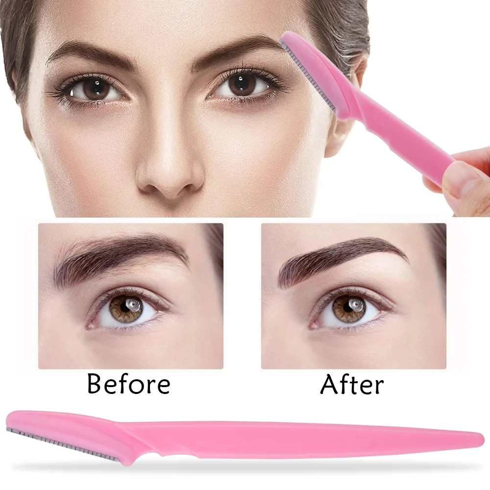 Portable Eyebrow Trimmer Blade Women Face Shaver Eye Brow Epilation Hair Removal Cutters Safety Kni 1