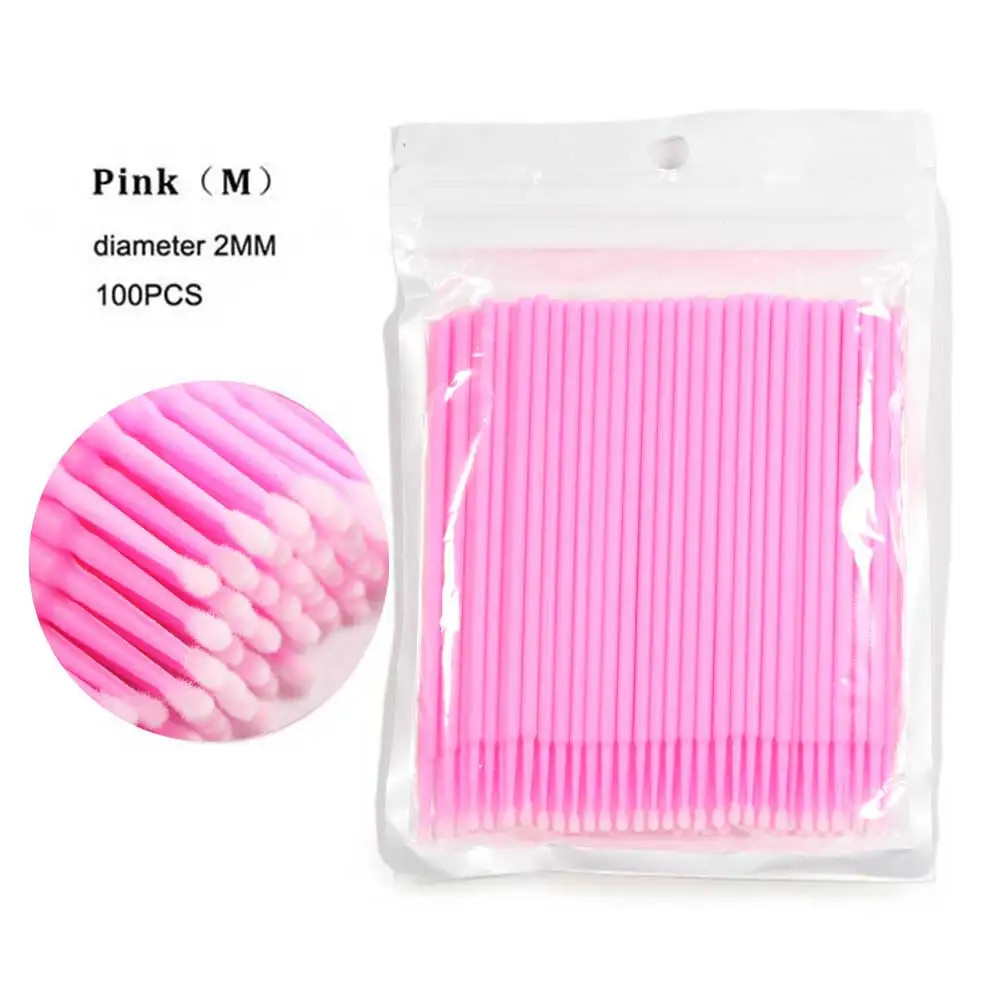Crystal Disposable Eyelash Brushes & Microbrushes, Professional Eyelash Extension Tools & Individual Lash Removing