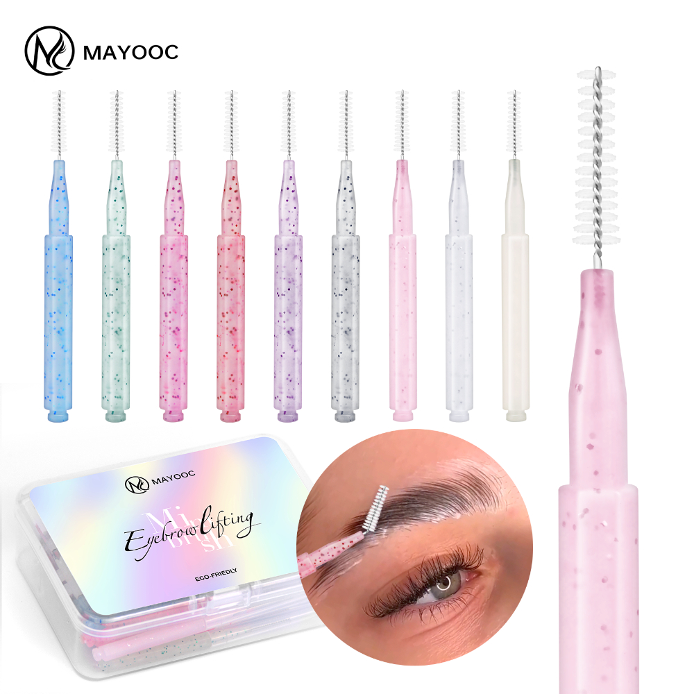 Mini Eyebrow Brush Brow Perm Brush Disposable Lifting Brushes  Bendable Micro Eyelash Brush Applica 0