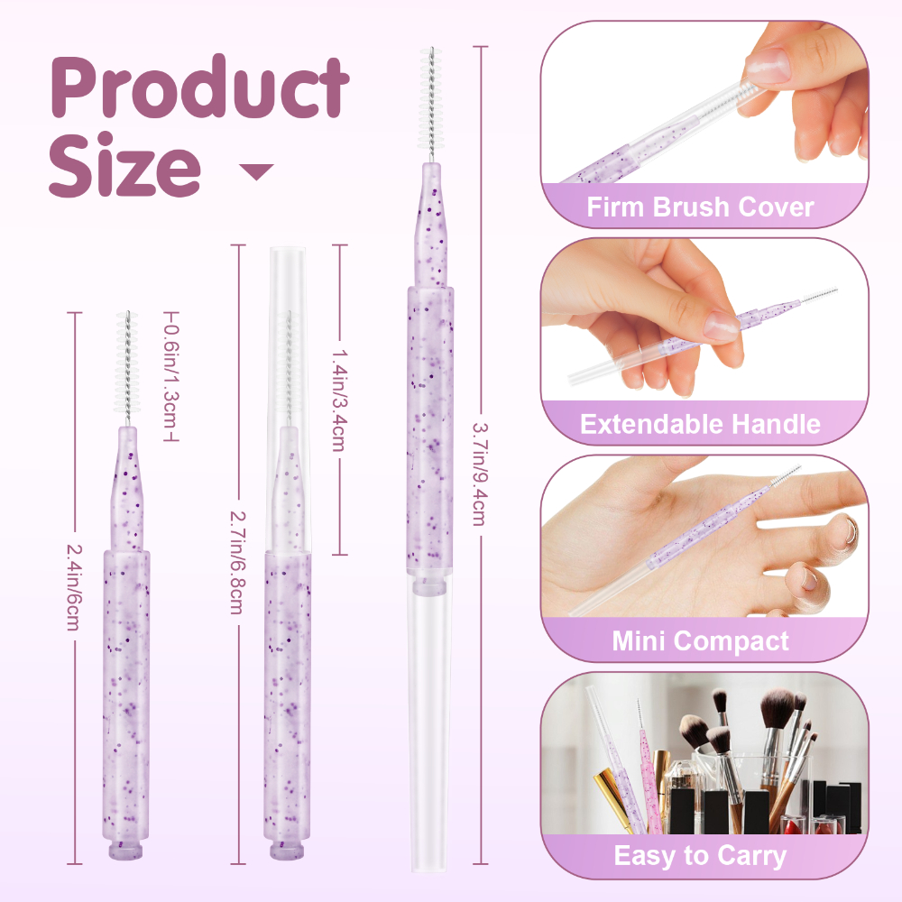 Mini Eyebrow Brush Brow Perm Brush Disposable Lifting Brushes  Bendable Micro Eyelash Brush Applica 4