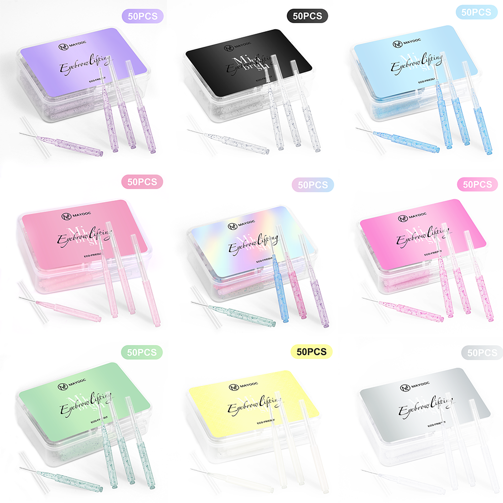 Mini Eyebrow Brush Brow Perm Brush Disposable Lifting Brushes  Bendable Micro Eyelash Brush Applica 5