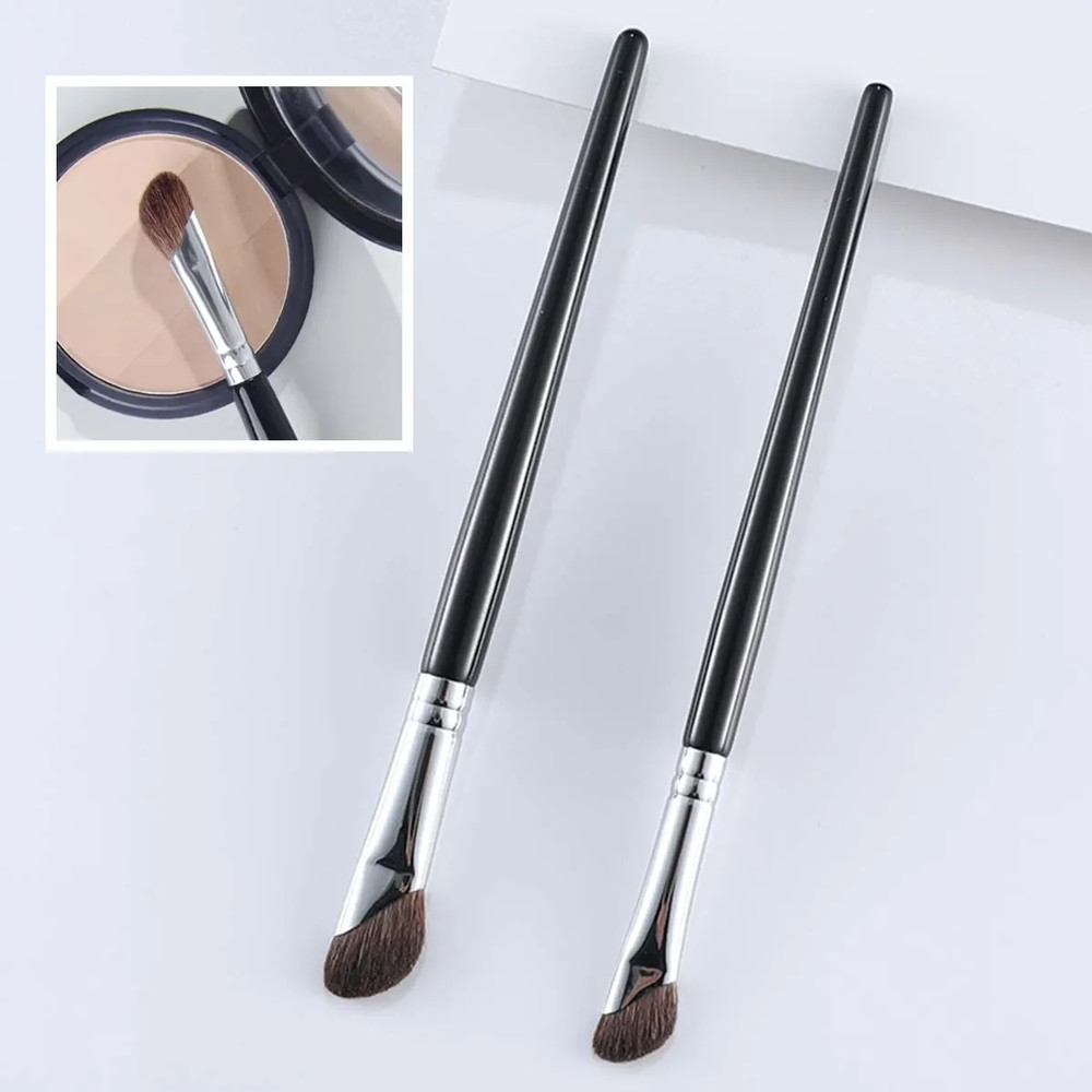 Portable 3D Contour Nose Shadow Brush, Angled Eyeliner Wand & Highlighter Makeup Brush for Travel, Beginner