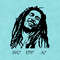 Bob Marley SVG Reggae Rastaman Freedom Jamaica Happiness Dreadlocks Country Pigtails Digital SVG EPS AI