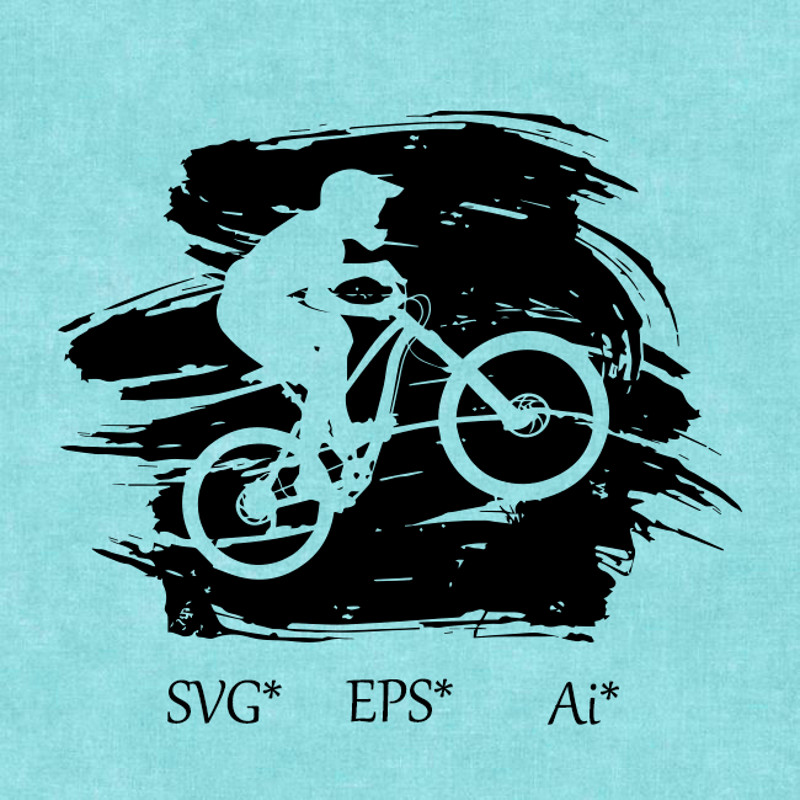 Bike SVG Cycling Sport Track BMX Racing Track Digital SVG EPS AI