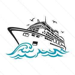cruise ship svg | cruise vacation svg | boat svg | ship svg | yacht svg | cruise ship vector | cricut & silhouette