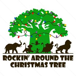 rockin around the christmas tree svg