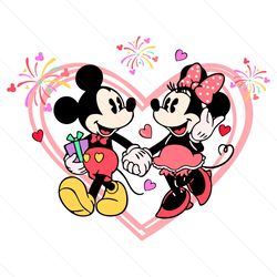valentine mouse hearts mickey minnie svg