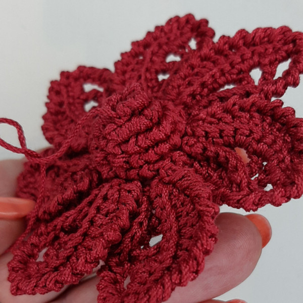 Set of 3 crochet patterns: flowers, leaf. Crochet flower tutorial pdf. Crochet applique patterns Irish Lace.