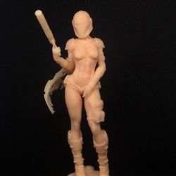 Lady mandalorian figurine