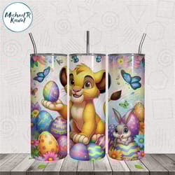 the lion king simba happy easter tumbler wrap png