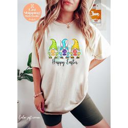 Happy Easter Easter Gnomes Shirt Easter Tee Gnomes Easter Soft Cream