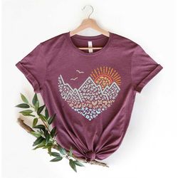 adventure shirt mountains heart great outdoors shirt