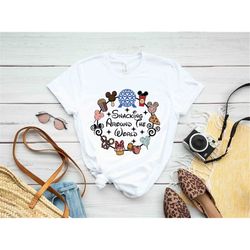 snacking around the world t shirt disney snacks shirt magic