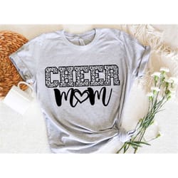 heer mom leopard t shirt cheerleader mom shirt cheer mom