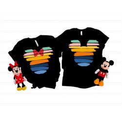 retro sunset mickey t shirt minnie shirt magic kingdom
