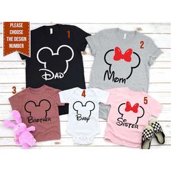 disney family matching mickey and minnie head t shirt disney