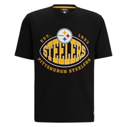 mens pittsburgh steelers boss x nfl black trap t-shirt
