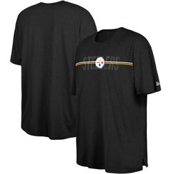 Mens Pittsburgh Steelers  New Era Black 2023 NFL Training Camp Big   Tall T-Shirt