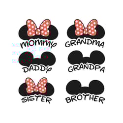 daddy mouse svg, mommy mouse svg, mickey & minnie mouse family svg, magic kingdom svg, family vacation svg, disney svg