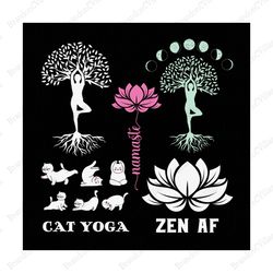 cat yoga svg, zen af yoga svg, namaste svg, quotes svg, designs yoga bundle svg, yoga svg, buddha svg, yoga vector