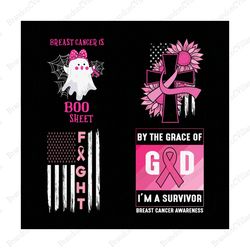 breast cancer is boo sheet svg, fight breast cancer svg, breast cancer awareness svg, designs breast cancer svg bundle,