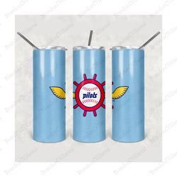 seattle pilots tumbler, seattle pilots wrap, seattle pilots design, mlb tumbler png, sport tumbler, mlb wrap, mlb 20oz