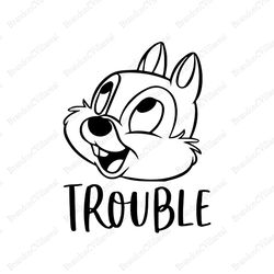 trouble dale svg, chip and dale svg, disney chip and dale svg, disney svg, disney characters svg, movie, cartoon svg