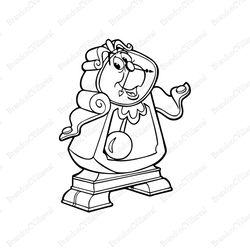 beauty and the beast cogsworth svg, disney cogsworth svg, beauty and the beast svg, disney cartoon