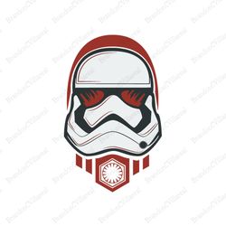 Star Wars Stormtrooper Red Black Helmet SVG, Stormtrooper Vector, Star Wars Movie SVG, Star Wars Cricut, Star Wars Desig