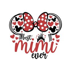 best mimi ever minnie disney castle svg
