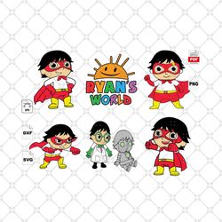 ryans world bundle, ryan world svg, ryan vector, ryan svg, ryan kidshow, ryan youtube, ryan cartoon, ryan shirts, ryan l