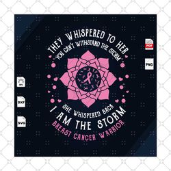 im a storm, breast cancer svg, cancer awareness, black girl svg, cancer ribbon svg, breast cancer ribbon, breast cancer
