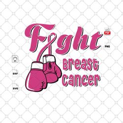 fight breast cancer, pink boxing gloves, boxing gloves svg, breast cancer svg, cancer awareness, cancer svg, cancer ribb